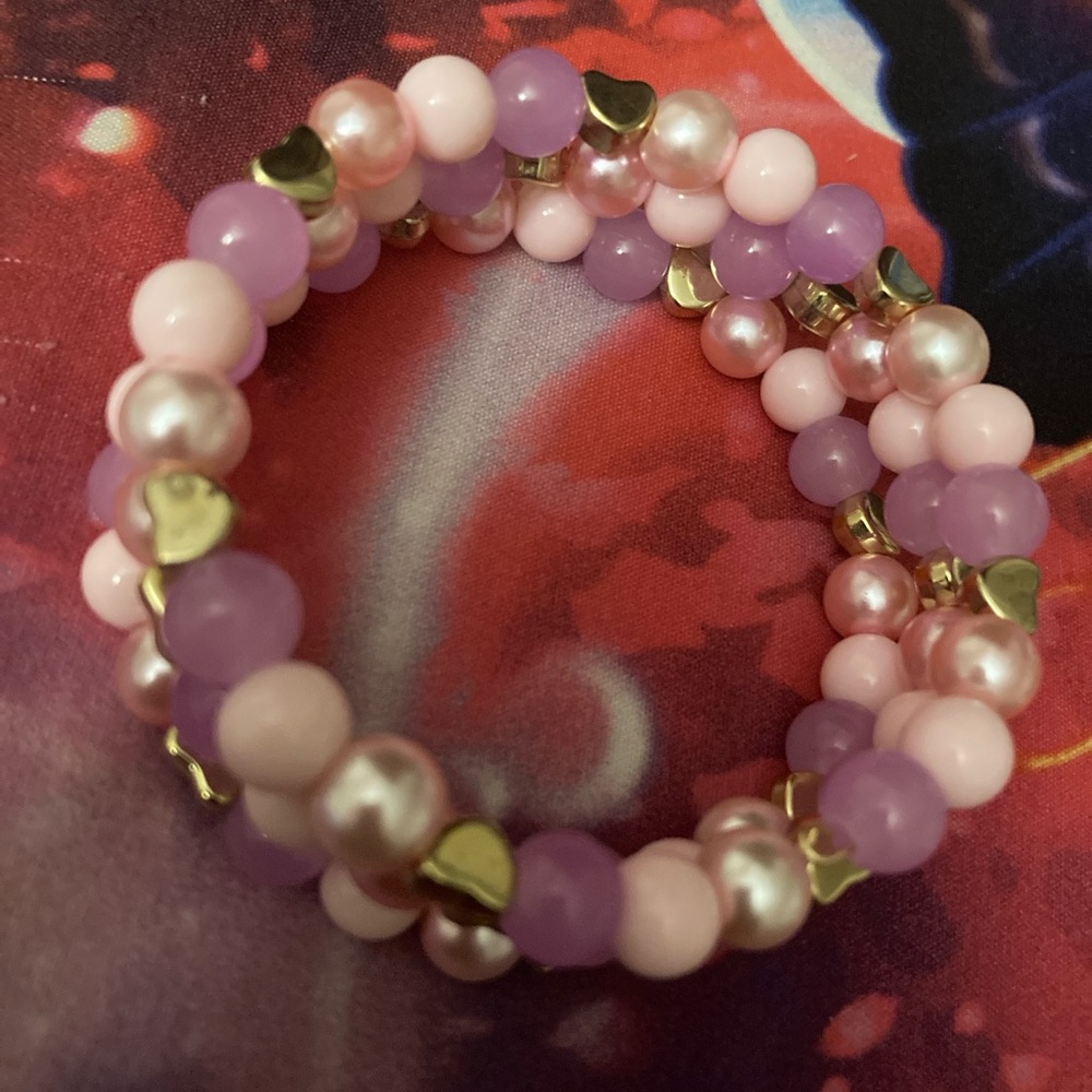 Valentine’s Day wrapped bracelets with letters